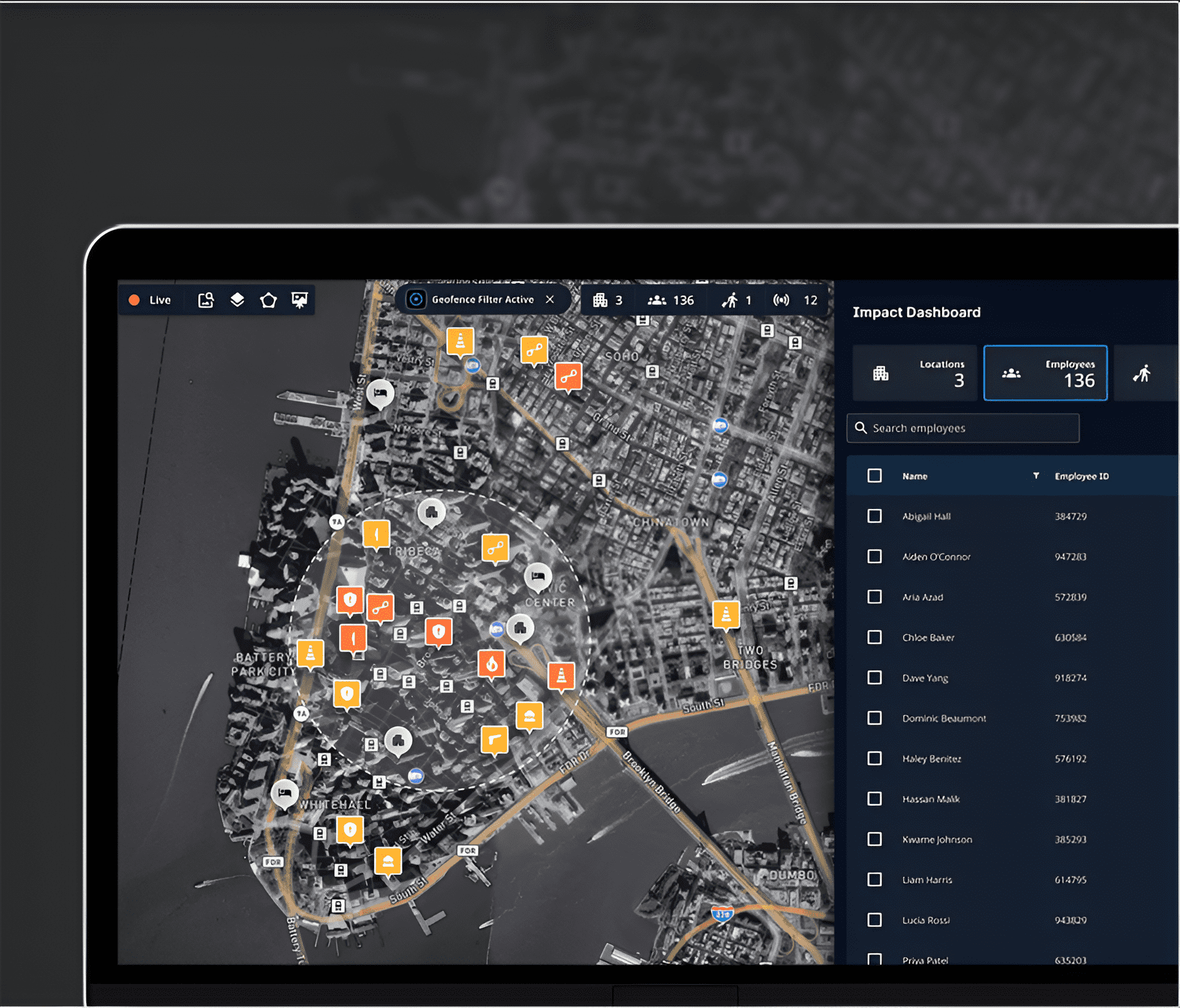 Dataminr's People Safety use case in its Corporate Security solution.